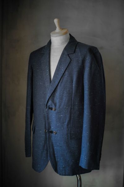 DOOTED COTTON LINEN JACKET