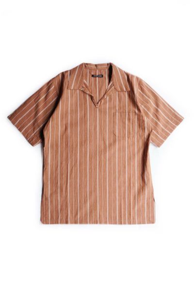 トップス FRANK LEDER 24SS Washed Stripe Ct SS Top FRANK LEDER/Washed Stripe Cotton Short Sleeve Top – 3CMA