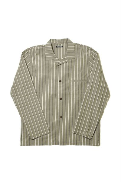 WASHED STRIPED COTTON SIDE POCKET SHIRTS