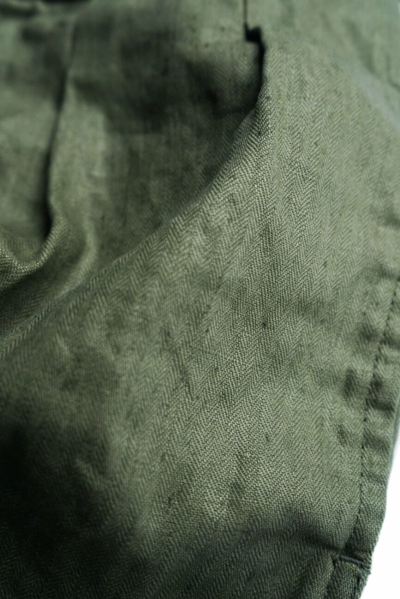 OUTIL PANTALON LAURE “Black Herringbone” Pantalon 7/8 Tissage Popeline Noir Even & Odd Femme - 2291690