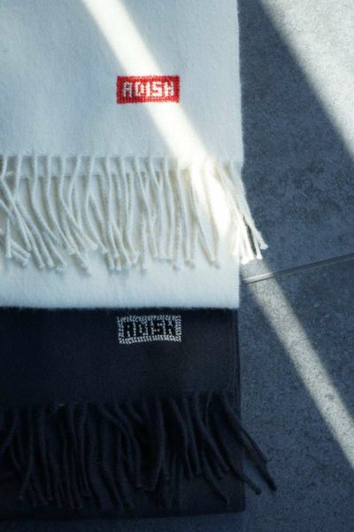 THE INOUE BROTHERS UP-CYCLED ALPACA SCARF - GREY