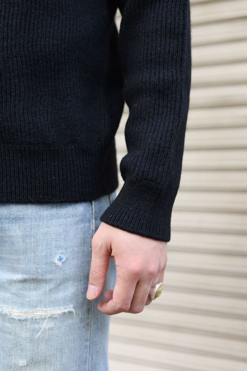 BABY ALPACA RIB CREW | ARCH ONLINE SHOP