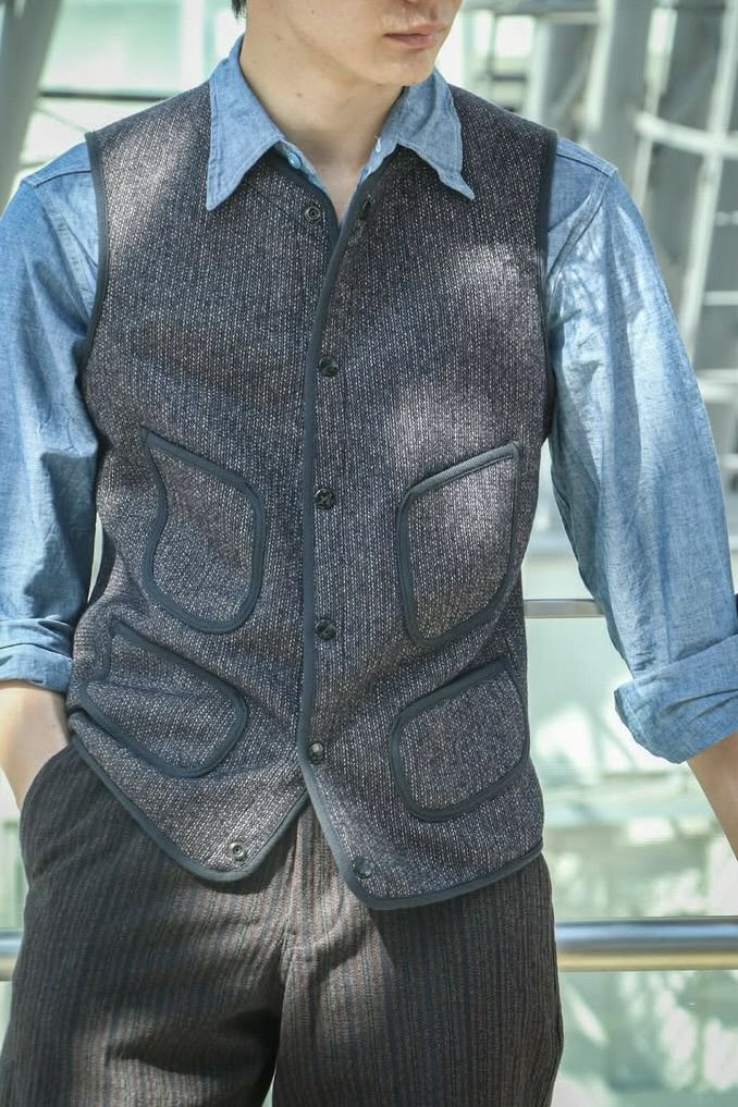 ANATOMICA アナトミカ ビーチクロスベスト 42 ソルト&ペッパー ANATOMICA アナトミカ ビーチクロスベスト 42 ソルト&ペッパー BEACH