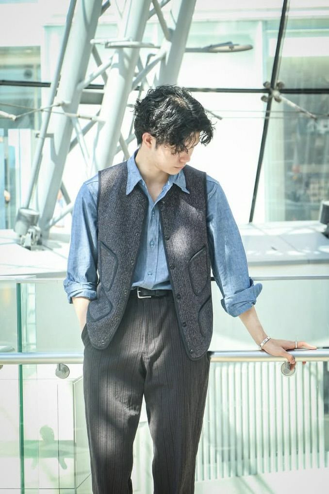 ANATOMICA アナトミカ　ベスト　ジレ　ネイビー　46 L 日本製 BEACH CLOTH VEST – ANATOMICA NAGOYA