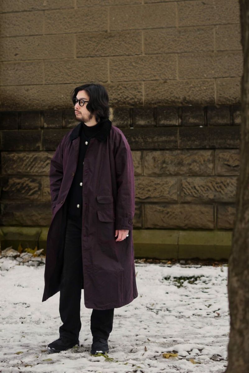 【未使用】英国製 English Utopia HARLE RAINCOAT L waxed Cotton raincoat
