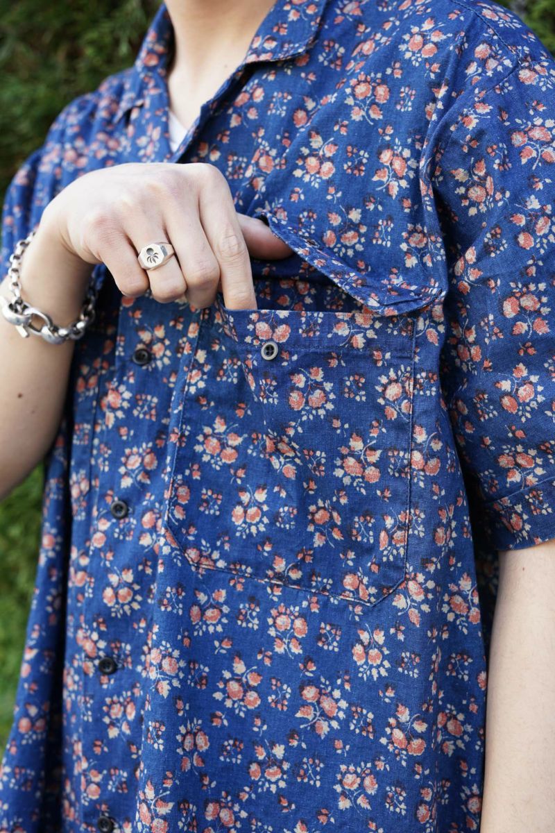 CHEMISIER COLETTA - COTTON LINEN （FLOWER） | ARCH ONLINE SHOP