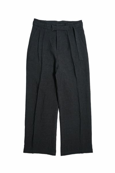 PLEATED WIDE PANTS w/BELT