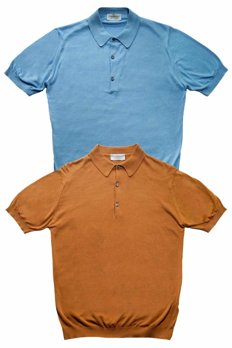 John Smedley ポロシャツAdrian コットン M コーブルグレー John Smedley ポロシャツAdrian コットン M コーブルグレー