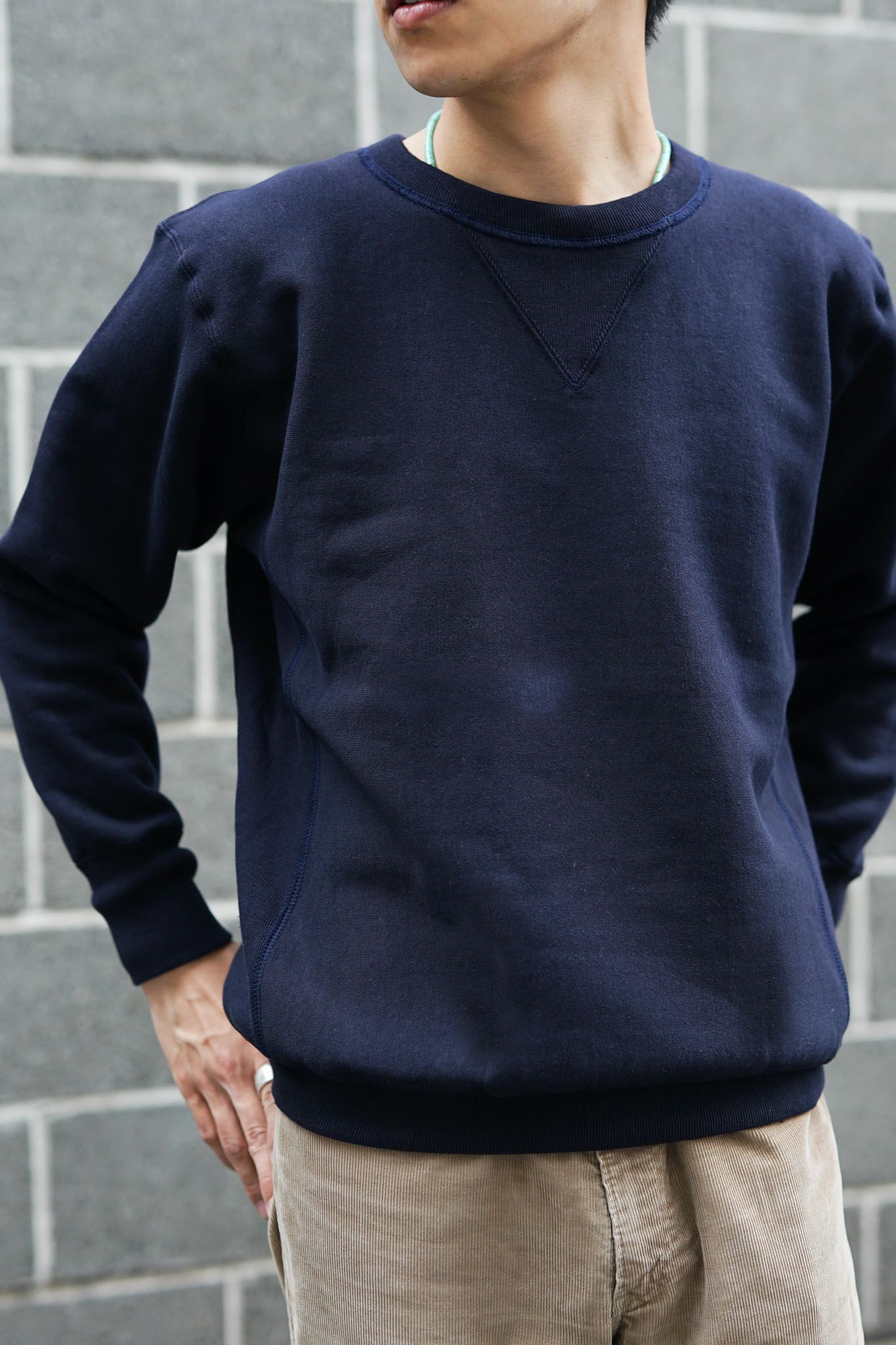 両Vトレーナー V SWEATER（NAVY） | ARCH ONLINE SHOP