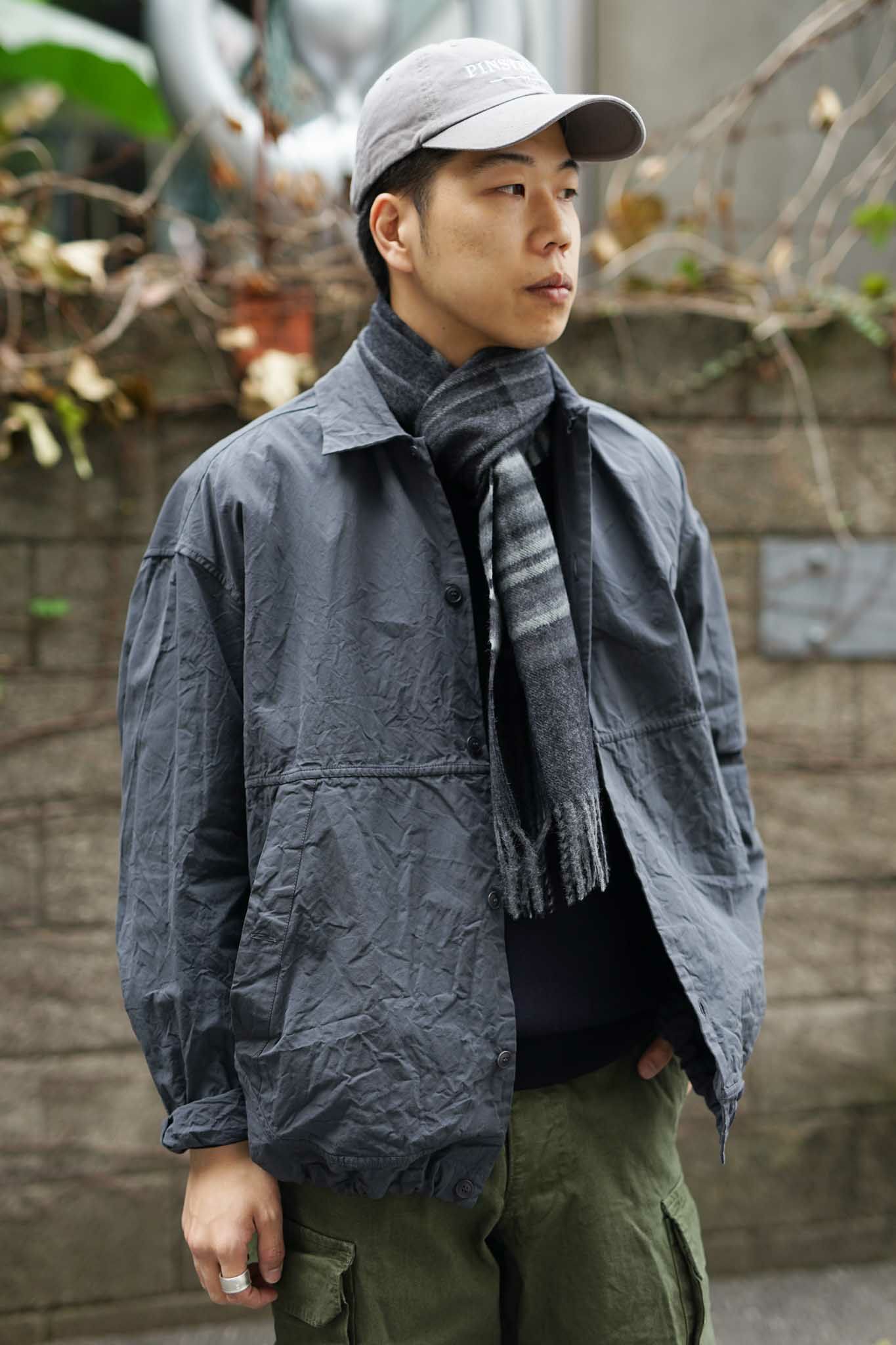 BRUSHED SCARF CHECK（BLACK） | ARCH ONLINE SHOP