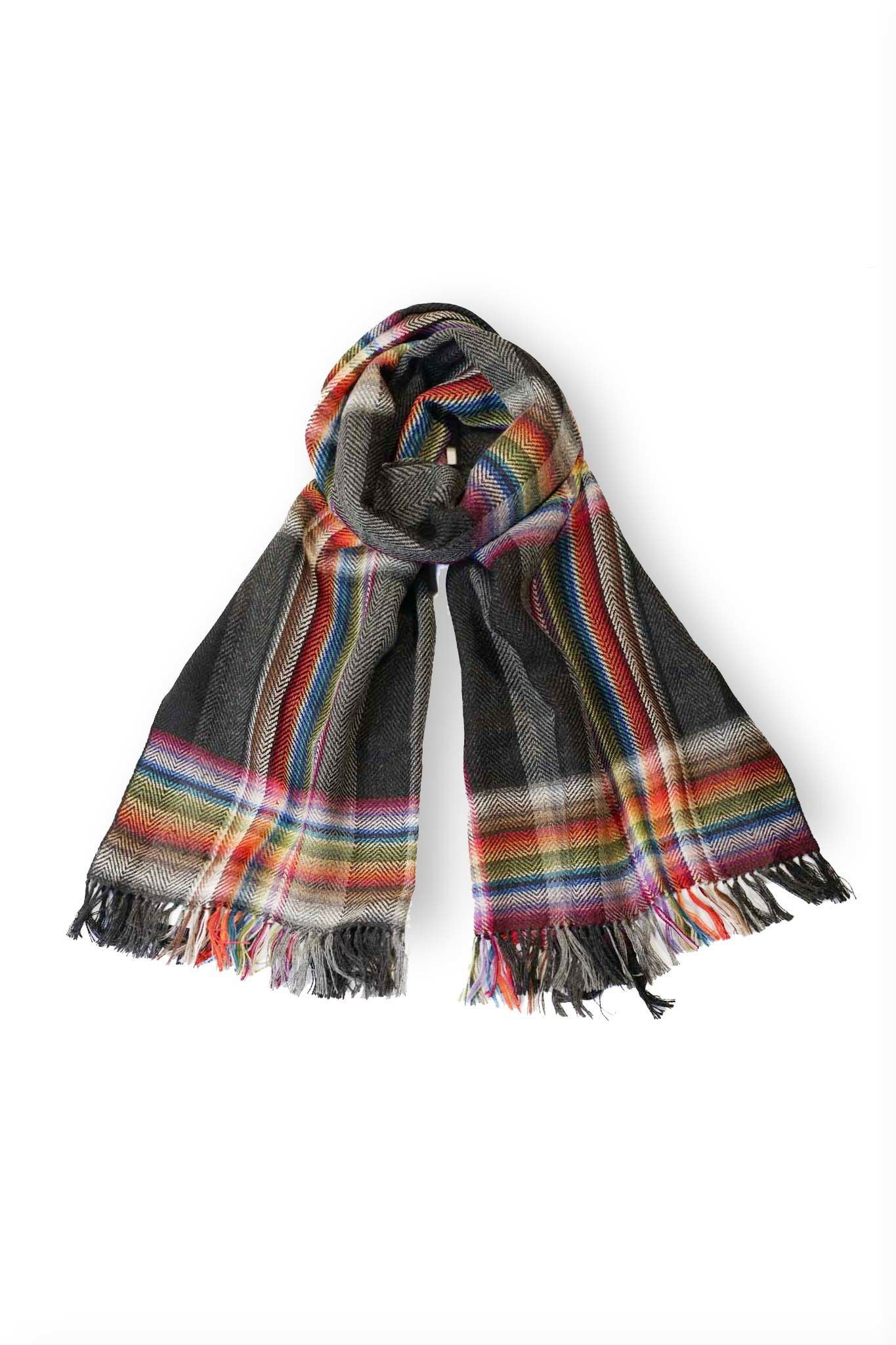 BRUSHED SCARF CHECK（BLACK） | ARCH ONLINE SHOP